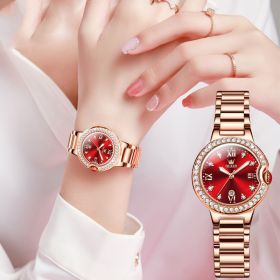 Explosions Waterproof Ladies Watch Women (Color: Red)